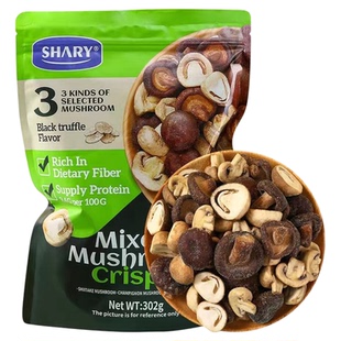 山姆店代购组合菌菇脆 香菇干草菇双孢菇黑松露口味302克休闲零食