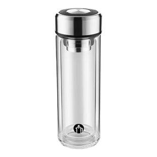 富光茶马仕玻璃杯单层双层高硼硅耐高温滤网办公室会议礼品圆形T3