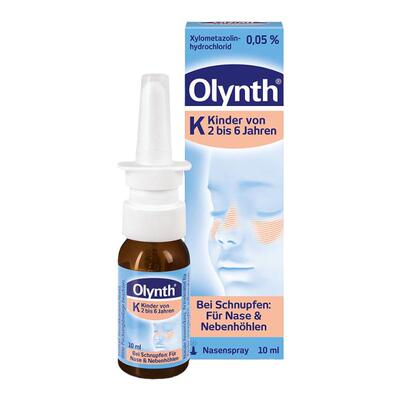 Olynth儿童鼻腔喷雾10ml2-6岁鼻粘膜缓解感冒鼻塞通鼻