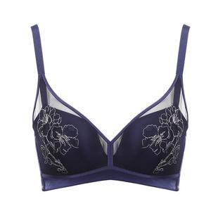 古今内衣女透气商场同款刺绣上薄下厚聚拢无钢圈文胸