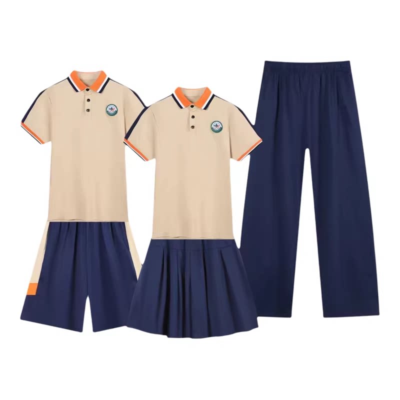 江西上饶市统一校服夏季短袖套装