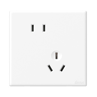 simon/西蒙M1系列3三开单控双控 三位单联双联86暗装家用三联开关