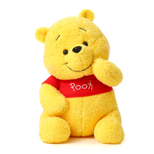日本东京迪士尼正版歪头大号维尼熊噗噗小熊维尼公仔玩偶毛绒玩具