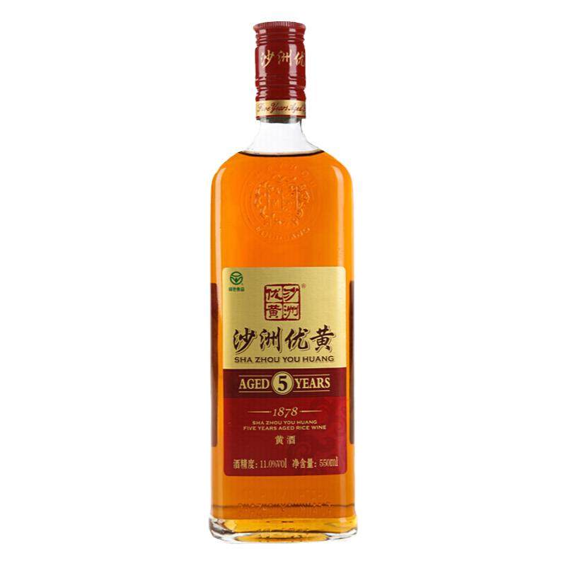 沙洲优黄五年陈整箱黄酒