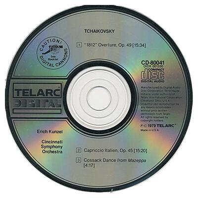 【原装进口】柴可夫斯基 1812序曲 孔泽尔 进口CD碟片 古典发烧