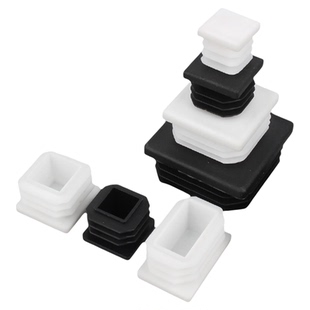 方管堵头家具塑料堵塞头内塞方钢封头不锈钢盖帽方钢管堵桌椅脚垫