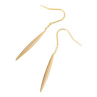 OSEWAYA简约百搭流线型耳环女法式复古几何耳饰品知性优雅冷淡风