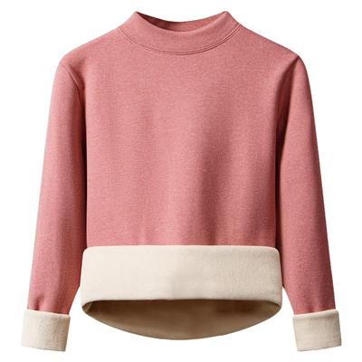 羊羔绒保暖内衣女士加绒加厚妈妈保暖上衣冬季抗寒中老年打底内搭