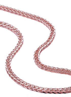 万能镀18K玫瑰黄金肖邦调节项链