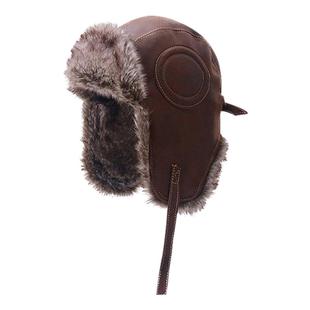 男女士雷锋帽秋冬季川西旅游帽子东北骑车防寒帽加厚毛绒护耳帽子