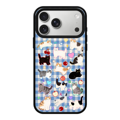 MythiCase by RICHBLACK 蓝格子喵咪mc191 磁吸手机壳 适用于iPhone17/17Pro/17ProMax