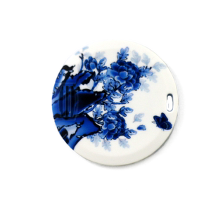 圆形卡片u盘64g高速定制8g印logo高清名片式个性学生创意优盘徽章