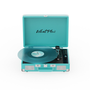 WhatPlus问加唱片机问加P1黑胶唱片机音响留声机播放器唱机礼物