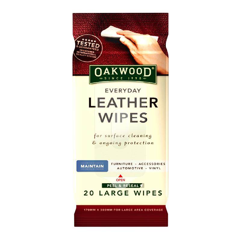 OAKWOOD澳洲皮革护理清洁湿巾