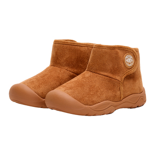 卡特兔男童保暖雪地靴2025新款冬季儿童防滑棉鞋女童百搭加绒短靴