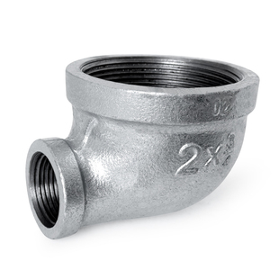 变径弯头6分转4分镀锌25四分15六分一1.5寸2寸32变40异径50大小头