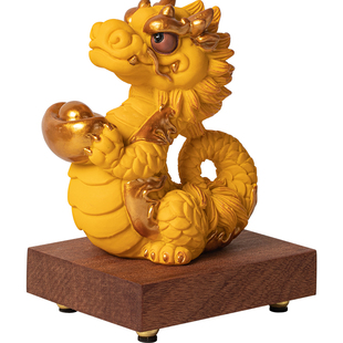 创意国潮文创祥龙送宝桌面小摆件礼盒龙年手办礼品客厅办公装饰品