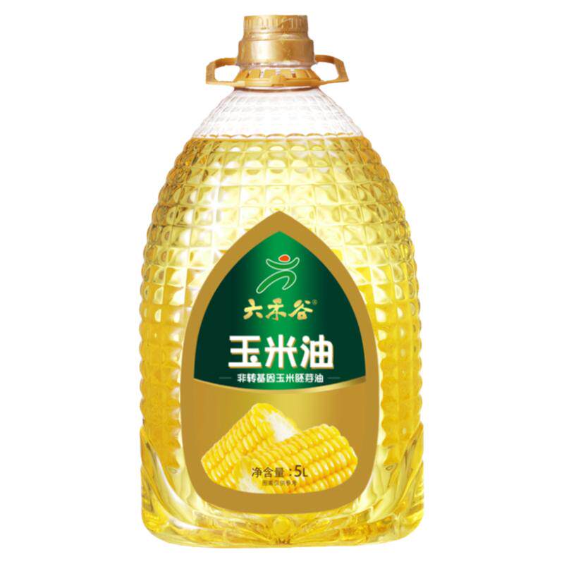 纯玉米油六禾谷5L金胚玉米油非转基因压榨一级植物油食用油烘焙