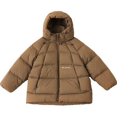 男童羽绒服2025冬季新款90绒亲子儿童羽绒服女童中长款加厚H4953