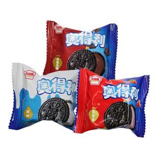 奥得利 草莓巧克力夹心饼干小包装散装称重5斤网红儿童小零食推荐
