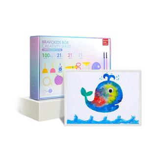 百思童年21天手工盒diy儿童美术材料包幼儿园手工艺术生日节日礼