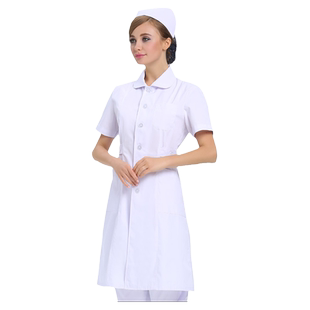 松鑫护士服短袖女薄款夏装娃娃领美容服导医服药店康复师工作服