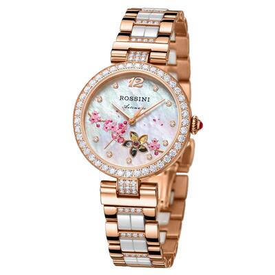 陶瓷简约风机械表专柜同款