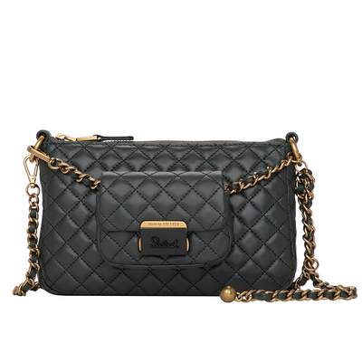 Salad菱格链条子母包高级感