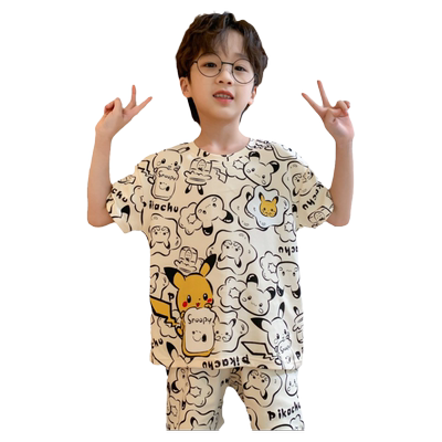 逸萌熊百分百棉休闲纯棉夏季睡衣