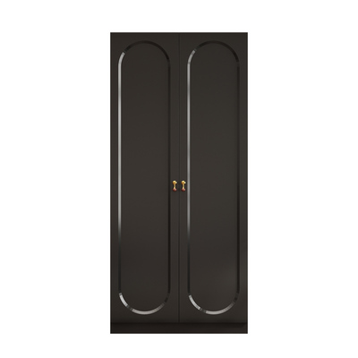 复古风金属衣柜家用卧室储物柜子