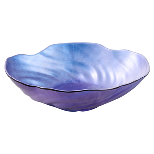 炫彩三文鱼鱼生专用刺身盘冰盘干冰海鲜拼盘鱼雕刺生姿造摆盘盘子