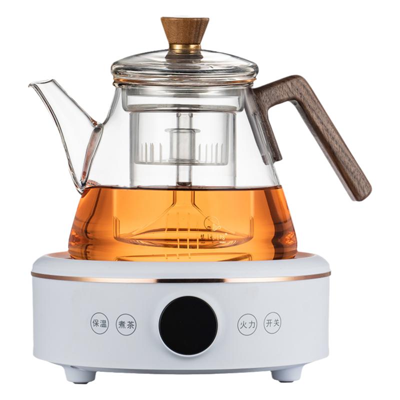 中式玻璃蒸煮两用煮茶器一体煮茶