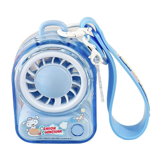 可爱风扇蜡笔小新钥匙扣USB充电迷你手持风扇便携户外夏季大风力