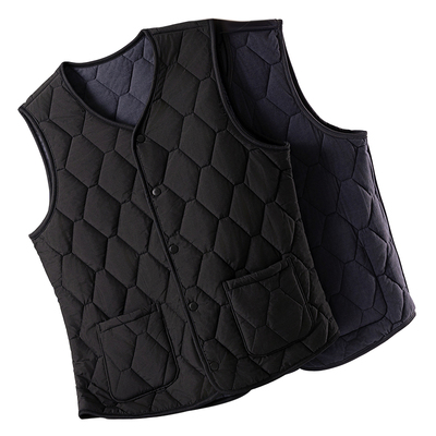 羊毛保暖马甲秋冬季加厚打底坎肩