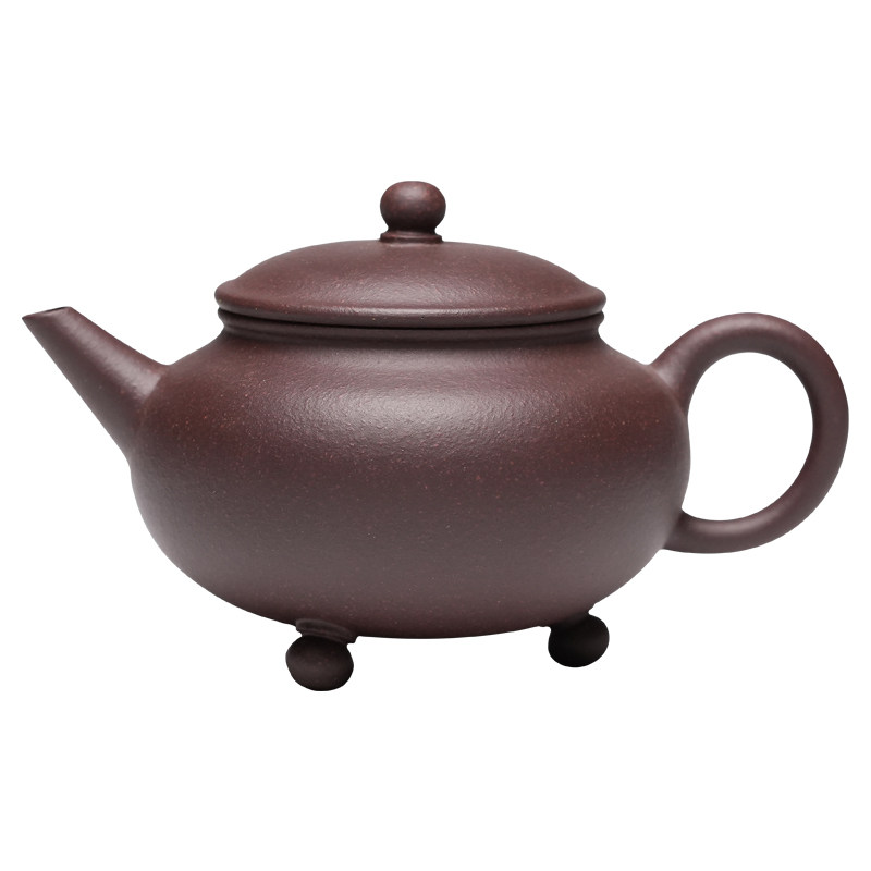 宜兴紫砂壶纯全手工底槽清三足水平小泡茶壶单人家用正品功夫茶具