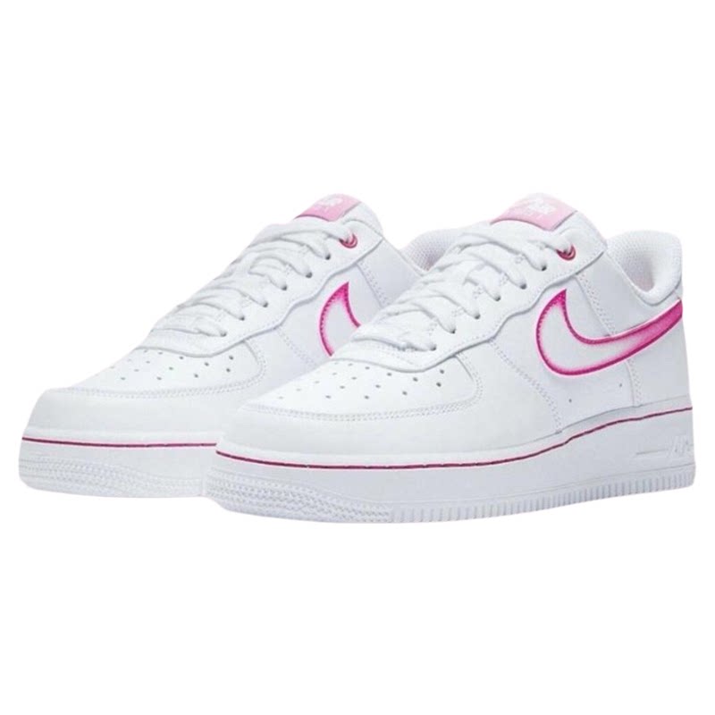 Nike Air Force 1空军一号运动低帮板鞋女款通勤青春休闲渐变粉