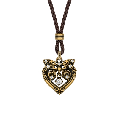 【新品】MONOLOGUE独白欧罗巴狂想复古黄金蝴蝶茛笤吊坠配绳MRU61