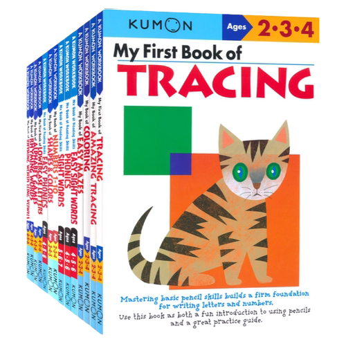 Kumon My Book of  Workbook Phonics Math Thinking Skills 公文式教育 幼儿园-小学 英语数学手工益智练习册 英文原版进口教辅