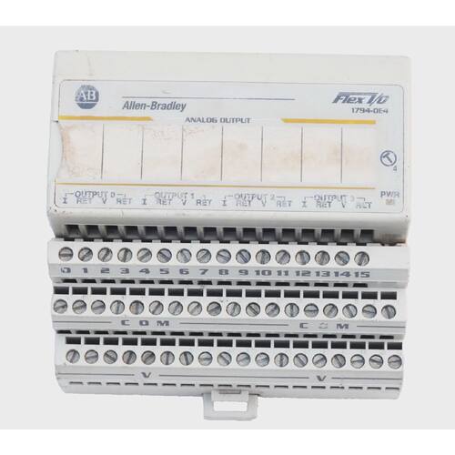 ALLENBRADLEY 1794OE4 INDUSTRIAL 4CHANNEL FLEX IO ANALOG OUTP