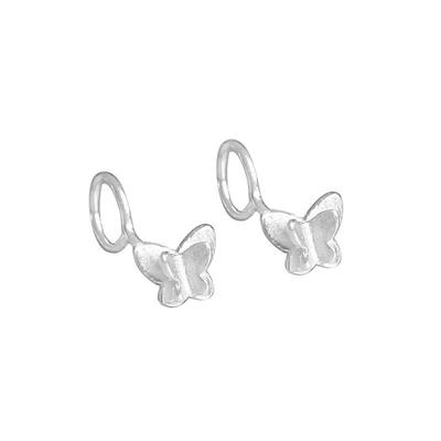 弯钩防掉蝴蝶耳钉s999透气免耳塞