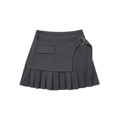 柒号童仓儿童半身裙女童西装裙百褶裙春夏新款短裙