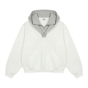 Hualun男生ootd穿搭套装男休闲运动一整套搭配高级感连帽套头卫衣