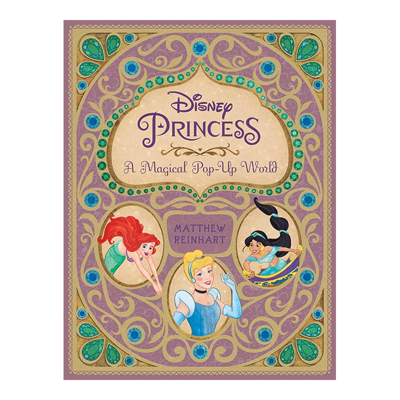 【现货】迪士尼公主立体书 Disney Princess: A Magical Pop-Up World 英文原版儿童绘本经典童话 3D立体机关书 创意礼品礼物书籍