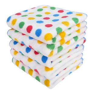 圆点抹布厨房清洁洗碗布不易沾油吸水保洁毛巾家用不易掉毛百洁布