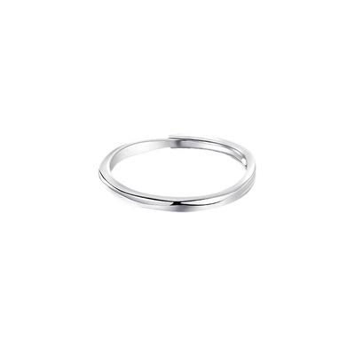 高级设计感S999纯银几何戒指女款