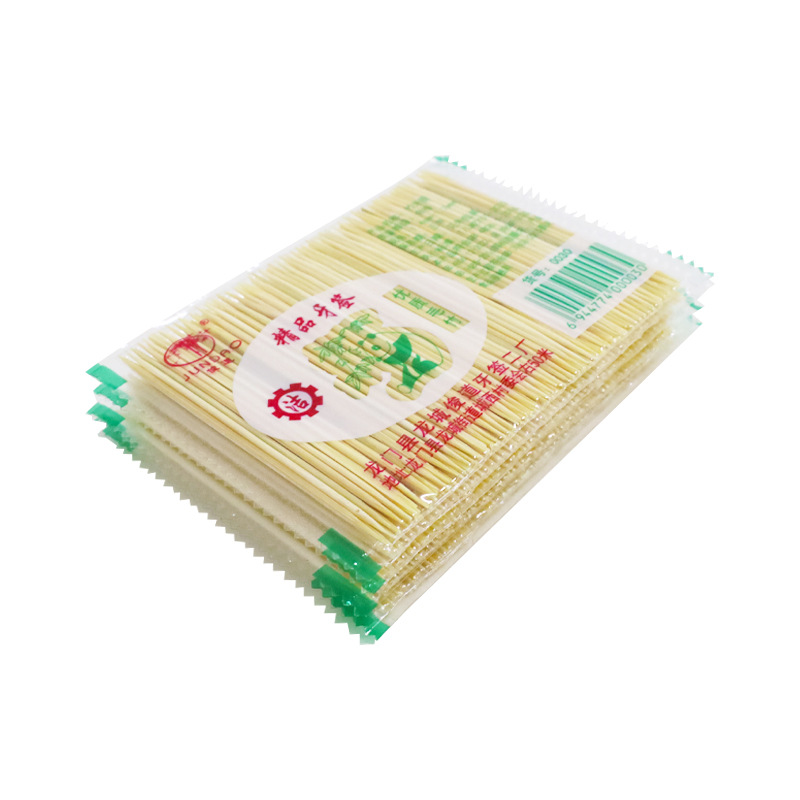 1000支一次性双头10包细牙签竹制细牙签棒家用餐厅散装多功能水果
