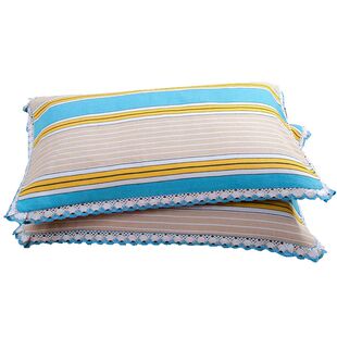 花边枕套一对装纯棉加厚老粗布大号枕头套四季单人信封式特价包邮