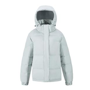 雅鹿紫色羽绒服女短款2025新款可拆卸连帽小个子蓄热加厚韩版外套