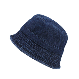 日系牛仔渔夫帽女休闲时尚百搭小沿水桶盆帽夏天蓝色乞丐帽网红is