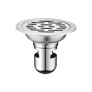 防臭圆形地漏淋浴房家用浴室阳台洗衣机两用老房改造不锈钢封闭盖